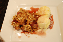 Episode 80 - Pear & Plum Amaretti Crumble